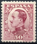 Stamps Spain -  ESPAÑA 496 ALFONSO XIII TIPO VAQUER DE PERFIL