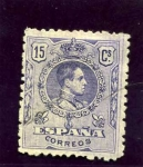 Stamps Spain -  Alfonso XIII. Tipo Medallón