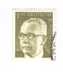 Stamps Germany -  Presidente G.Heinemann