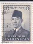 Sellos de Asia - Indonesia -  Presidente Sukarno