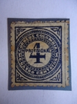 Stamps America - Colombia -  Número 4 - Correos de Colombia-Cifras- Provisional.