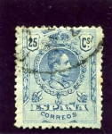 Stamps Spain -  Alfonso XIII. Tipo Medallón