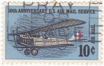 Stamps United States -  50 Aniversario del servicio aéreo postal