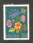 Sellos de Europa - Polonia -  2151 - Bordado, Flor