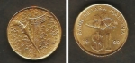monedas de Asia - Malasia -  Daga nativa y vaina