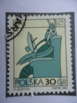 Stamps : Europe : Poland :  Signo Zodiacal- Cárcer