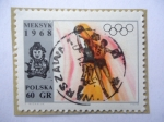 Stamps : Europe : Poland :  Juegos Olímpicos en México 1968 - Basket-Ball