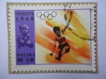 Stamps Poland -  Juegos Olimpicos de mexico 1968 - Atletismo