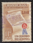 Stamps Honduras -  21 de Diciembre de 1957