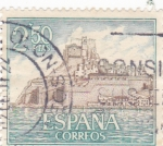 Stamps Spain -  Castillo de Peñíscola -Castellón-  (5)