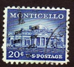 Stamps United States -  Maison de T Jefferson