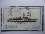 Stamps Italy -  Fragata Lanclamissili Lupo 1975