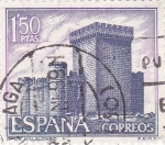 Stamps Spain -  Castillo de Villalonso -Zamora-  (5)