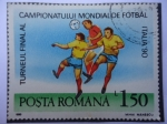 Stamps : Europe : Romania :  Italia 90-Campionatului Mundial de Fotbol-Turneul Final Al