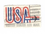 Sellos de America - Estados Unidos -  Correo aereo