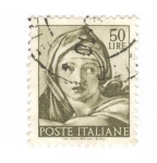 Stamps Italy -  Pintura Capilla Sixtina