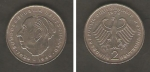 monedas de Europa - Alemania -  Theodor Heuss, y águila