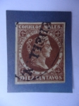 Stamps Colombia -  Estados Unidos de Colombia-Correos Nacionales-¨La Ninfa de la Libertad¨