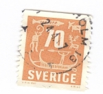 Stamps Sweden -  Grabados Rupestres de Tanun