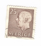Stamps Sweden -  Gustavo VI. Adolfo de Suecia