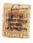 Stamps Spain -  Alfonso XIII Ed Marruecos
