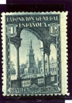 Stamps Spain -  Pro Exposiciones de Sevilla y Barcelona