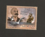 Stamps Italy -  Emilio Salgari, escritor