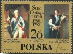 Stamps : Europe : Poland :  2973 - Mariscales Stanislaw Malachowski y Kazimierz Nestor Sapieha