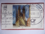 Stamps Germany -  Pintura de:Lyonel Feininger 1871-1956