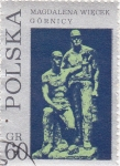 Stamps Poland -  Estatua mineros