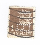 Sellos de Europa - Dinamarca -  Leones del escudo danés