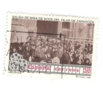 Stamps Spain -  Cine español. Doce del Pilar de Zaragoza