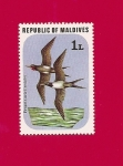 Stamps Maldives -  Flora y Fauna - Aves - Fragata