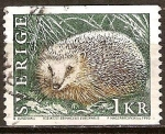 Stamps : Europe : Sweden :  Erizo de Europa occidental ("Erinaceus europaeus").