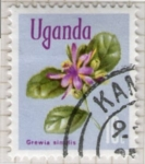 Stamps Uganda -  2 Flora