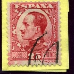 Stamps Spain -  Alfonso XIII. Tipo Vaquer de Perfil