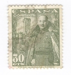 Stamps : Europe : Spain :  Edifil 1026. General Franco. Intercambio
