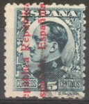 Stamps Spain -  ESPAÑA 596 ALFONSO XIII SOBRECARGADOS 