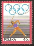 Stamps Poland -  LANZAMIENTO   DE   JAVALINA