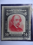 Stamps Colombia -  Comisión Corográfica, Don Manuel Ancizar-1850-1950 