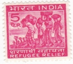 Sellos de Asia - India -  Refugiados