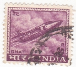 Sellos de Asia - India -  Avión -Gnat