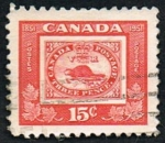 Stamps : America : Canada :  Centenario Postal 1851-1951