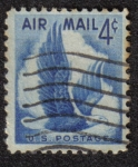 Stamps United States -  Eagle in Flight