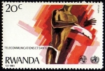 Stamps Rwanda -  TELECOMUNICACIONES Y SALUD