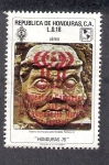 Stamps Honduras -  Arqueología: Rostro de Anciano