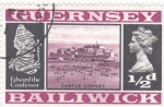 Stamps United Kingdom -  Castillo de Cornet -Isla de Guernsey