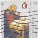 Sellos del Mundo : Europe : Malta : La Virgen y el Niño