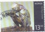 Stamps Norway -  Escultura