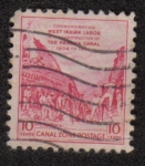 Stamps United States -  Conmemorando Trabajo antillana en la construcción del Canal de Panamá 1904-1014